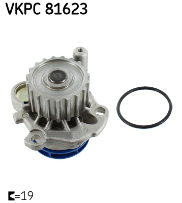 Vodné čerpadlo, chladenie motora SKF